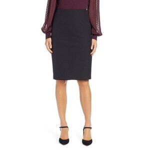 Halogen Black Pencil Skirt Above Knee Stretch Workwear SZ 6 New